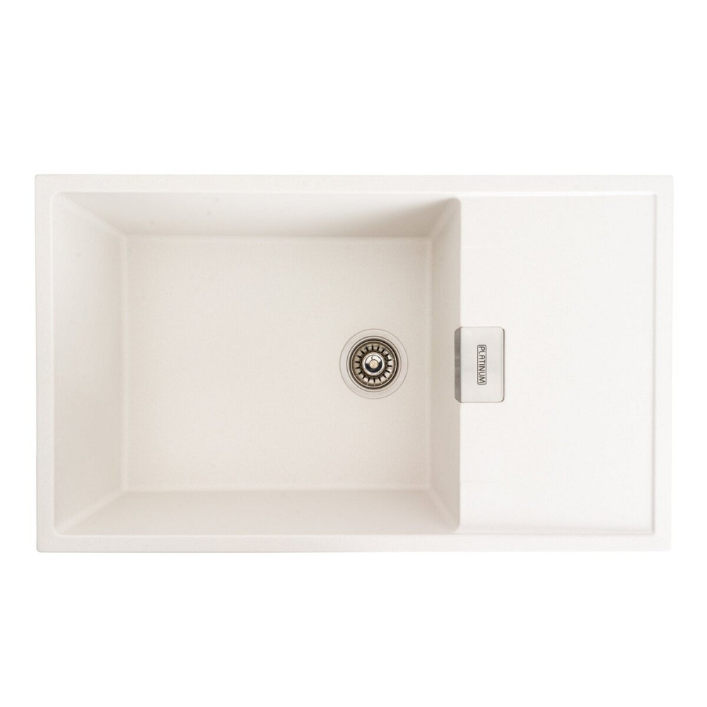 PLATINUM Гранітна мийка для кухні Platinum 8650 DIAMOND матова (білосніжна) Київ - фото 1