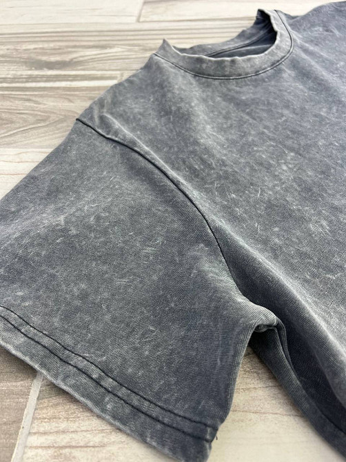 Платье-футболка женское A-N 2666-1 тай-дай оверсайз, серый, one size Киев - изображение 10