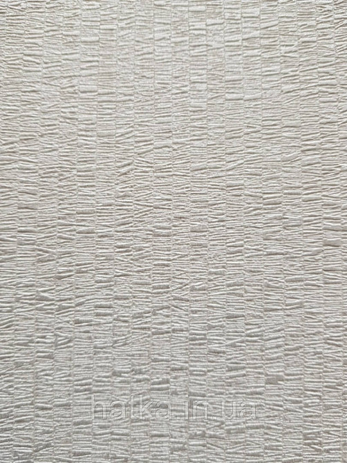 Шпалери метрові вінілові на флізелін AdaWall Beta метрові однотонні під тканину під льон білий з сірим Київ - фото 2