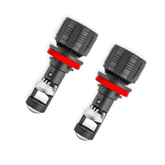 Автолампа H8, H9, H11, H16 12V-24V EUROTUN NL19 60W 10000L 6000K радиатор и вентилятор линза LED Мукачево