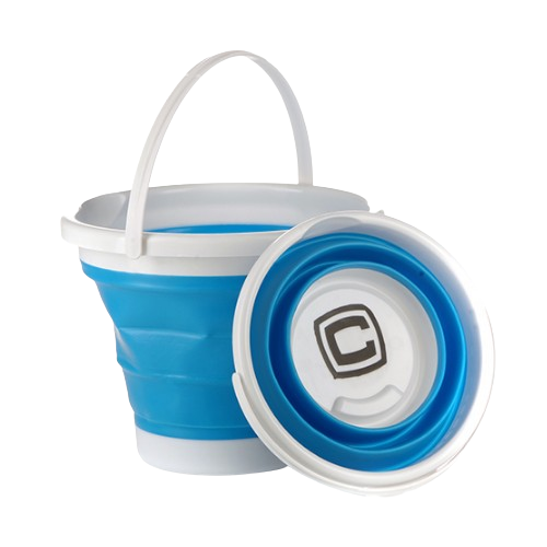 Відро 10л складне силікон блакитний СИЛА Житомир - фото 1
