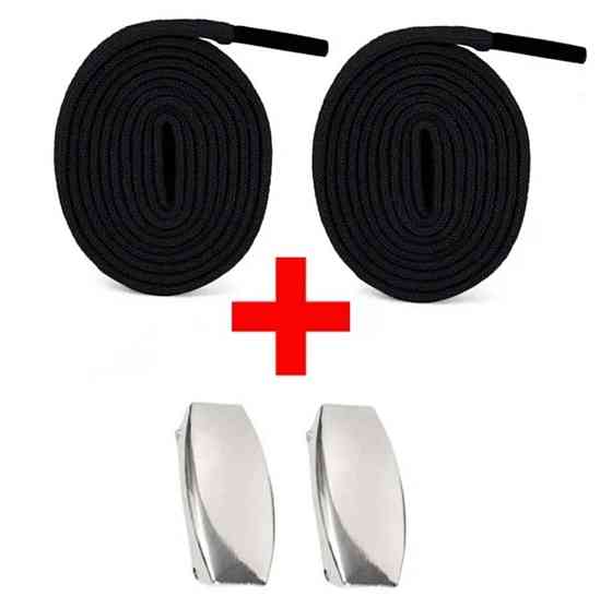 Шнурки эластичные без завязок с цельной застежкой Смела