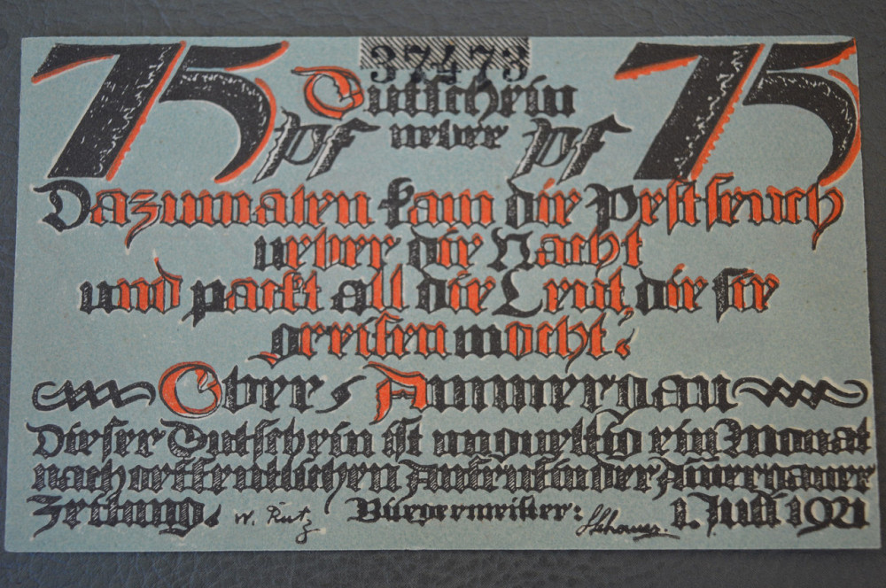 Німеччина. Нотгельд. 75 Pf ( 13 ) Полтава - фото 1