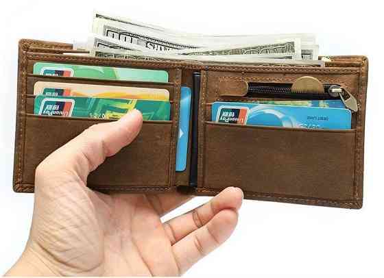 Бумажник горизонтальный Vintage 20042 Коричневый Киев