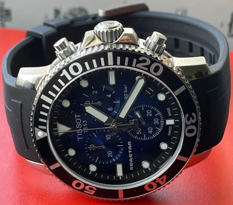 Дайверський годинник TISSOT Seastar 1000 (НОВНІ) T120417 ремінець, браслет. Київ - фото 8