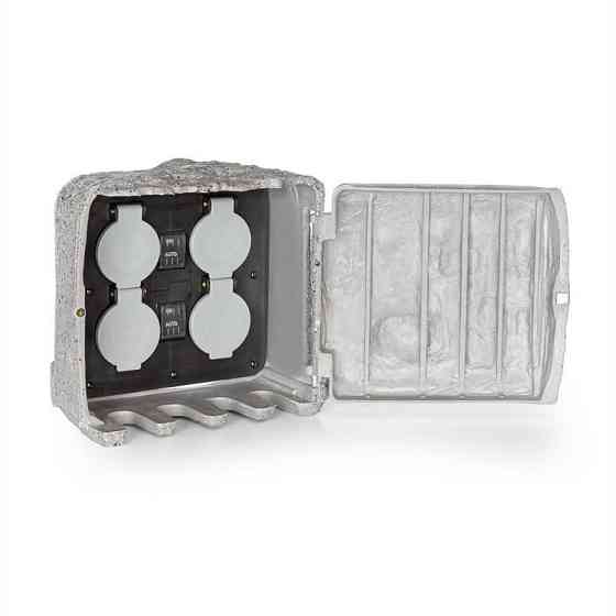 Power Rock Twilight 5 4-контактная садовая розетка IP44 сумеречный датчик 5 м серый кабель 5 м (Германия, Ровно