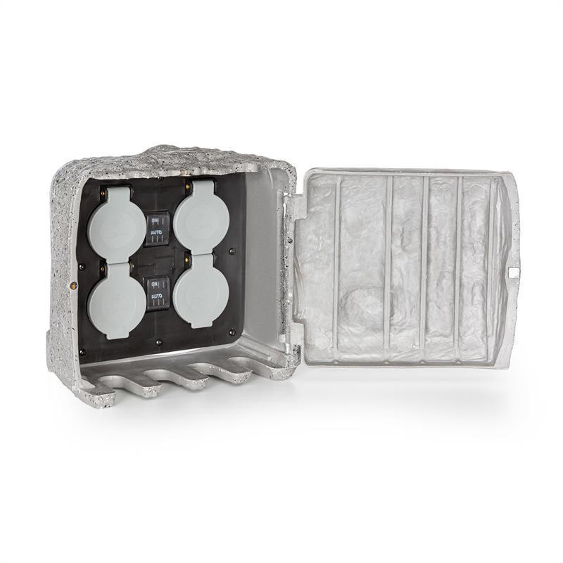 Power Rock Twilight 5 4-контактная садовая розетка IP44 сумеречный датчик 5 м серый кабель 5 м (Германия, Ровно - изображение 1