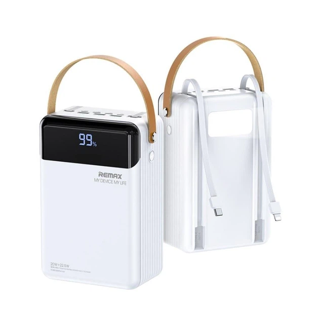 Універсальна мобільна батарея Power Bank Remax RPP-566 8000mAh PD20W+QC22 5W Білий Вінниця - фото 3