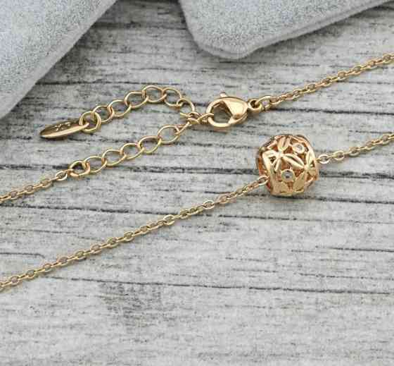 Колье Дорис Xuping, позолота 18К, длина 40+4см, ширина 2мм Киев