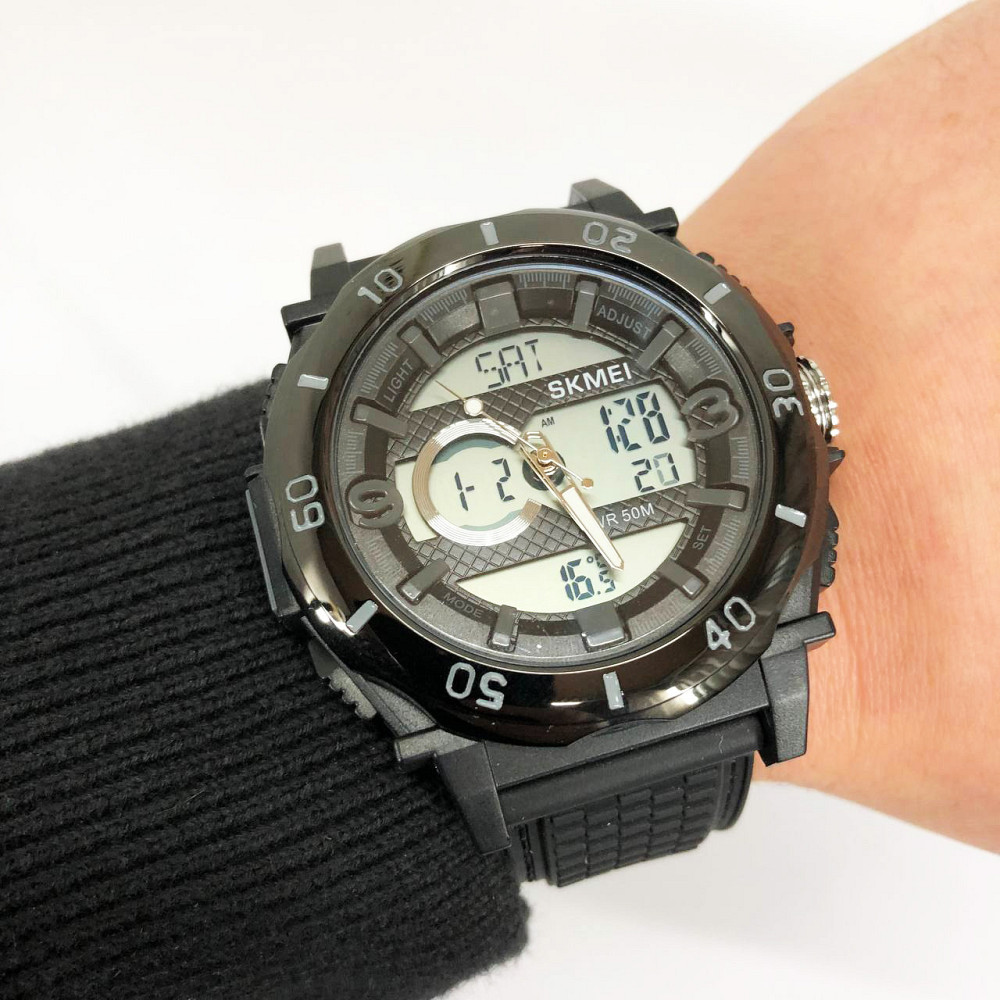 Спортивний чоловічий годинник для хлопця SKMEI 2098BKWT, Годинник чоловічий для плавання WH-35 Львів - фото 19