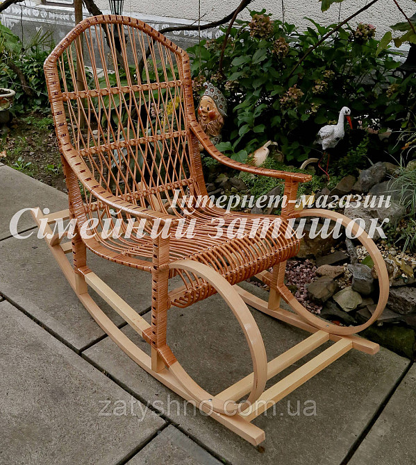 Крісло гойдалка букова Київ - фото 1