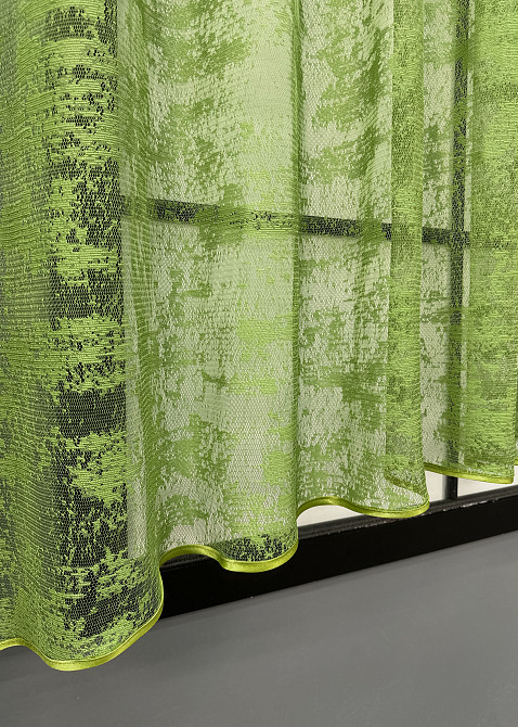 Кухонна арка VR-Textil № 1663т жакард "Мармур Al-1" оливковий 280х150 см (51-226) Київ - фото 7