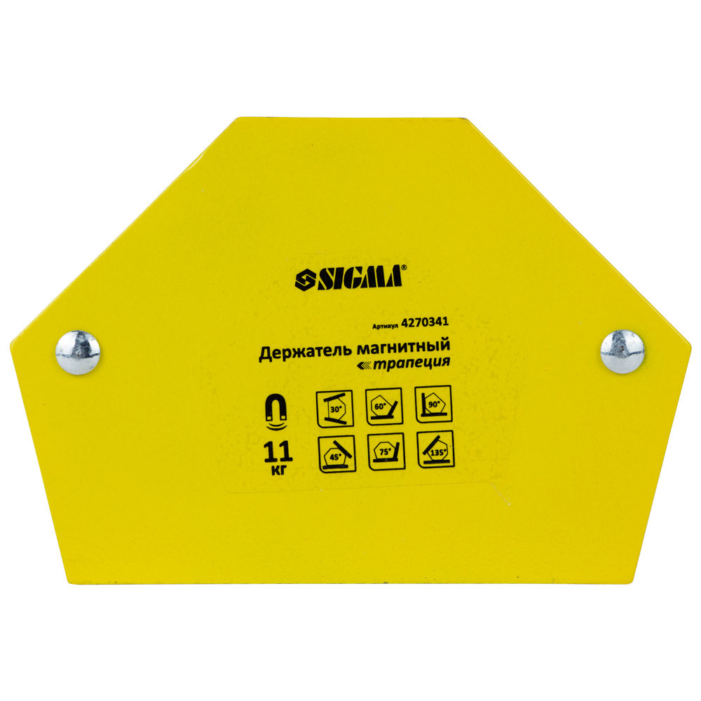 Sigma Магнит для сварки трапеция 11кг 78×32×47×28.5мм (30,45,60,90,75,135°) SIGMA (4270341) Киев - изображение 1
