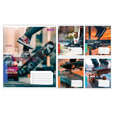 Тетрадь 1 вересня SkateboardingА5 48 листов клетка (768177) Винница - изображение 1