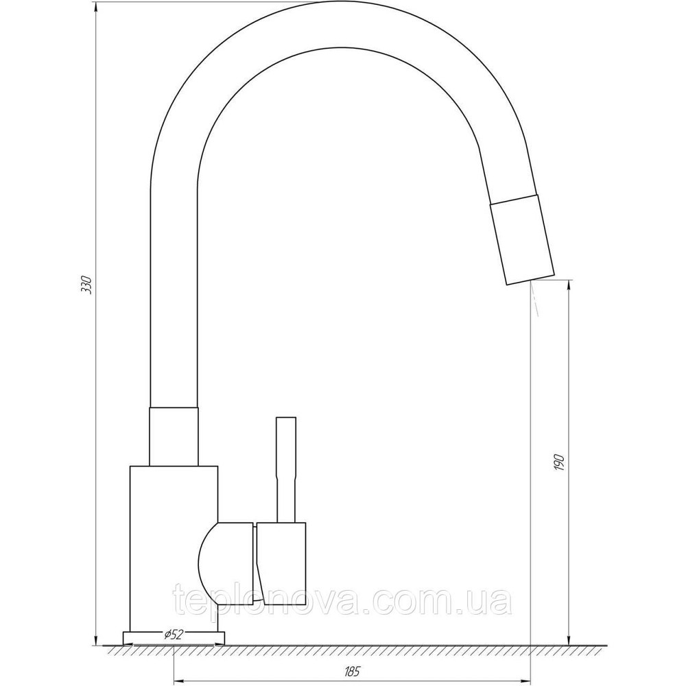 Змішувач для кухні Globus Lux ALPEN SUS-203S-BG15 Чернівці - фото 6