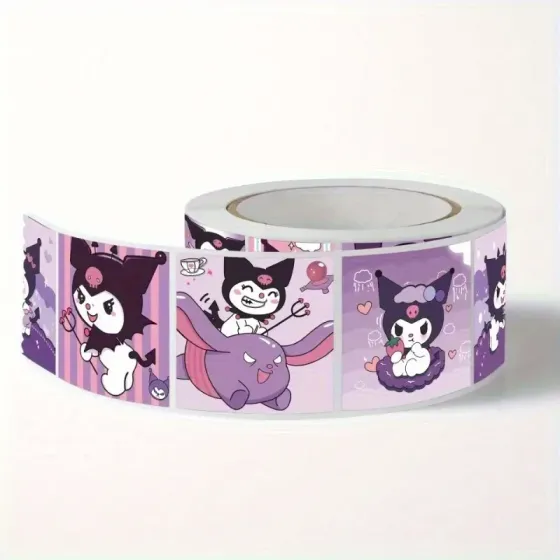 Набор милых кавайных стикеров в разных образах Kuromi – 500 шт, 10 дизайнов Киев