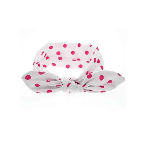 Белая повязка в розовый горох Киев