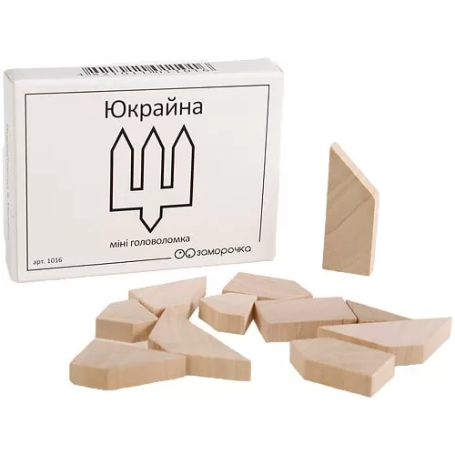 Мини головоломка Юкрайна. Заморочка 5026 деревянная Винница