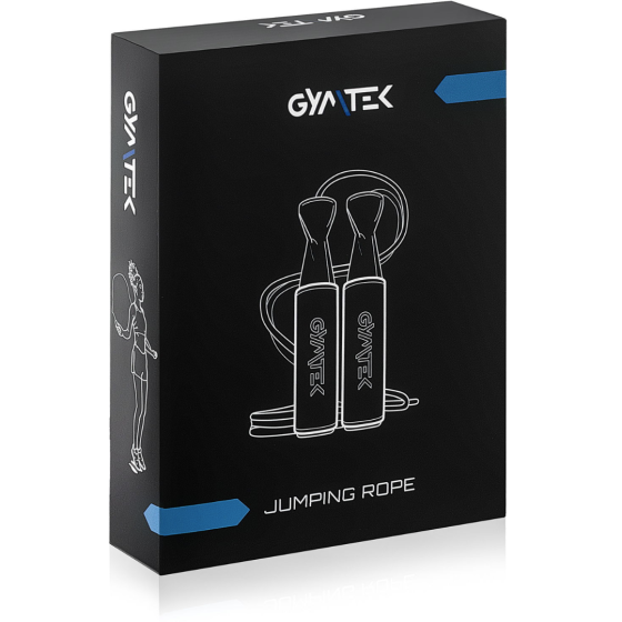 Скакалка Gymtek шкіряна з підшипниками 275см Київ