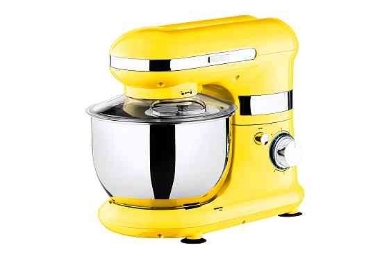 Міксер ARDESTO планетарний 800Вт, насадки-3, чаша-нерж., метал, 4л, Pulse-режим, жовтий Киев
