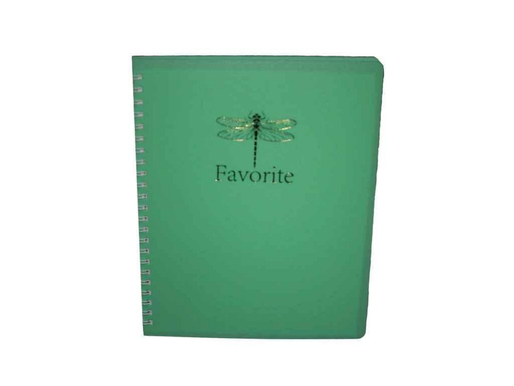 Книга для нотаток В5 80арк. FAVOURITE, PASTEL,, клітинка, пласт. обкладинка, мятний ТМ BUROMAX Київ - фото 1