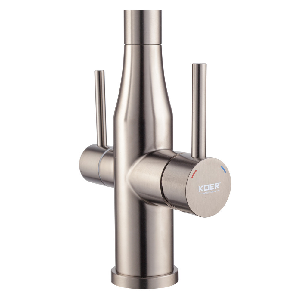 Кухонний змішувач Koer KI-72024-07 з виходом для питної води з нержавіючої сталі (KR5013) Харків - фото 5