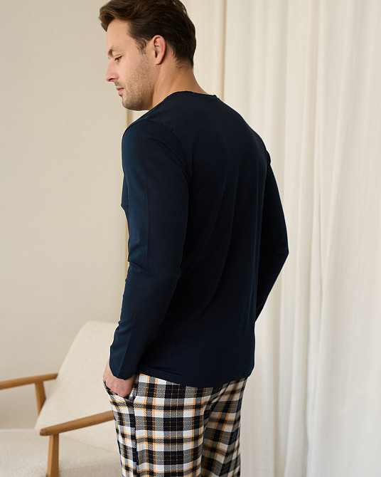 Мужской комплект 2 пуговицы на кофте - штаны в клутку Nicoletta 93531 L Киев - изображение 8