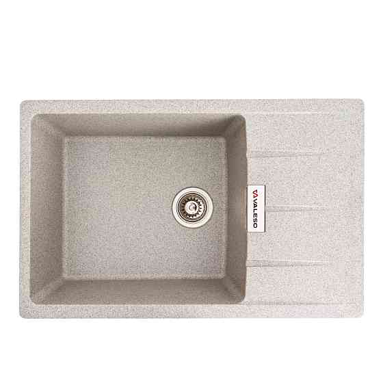 VALESO Гранітна мийка для кухні VALESO ROMA 7850 матова Сіра Коломия
