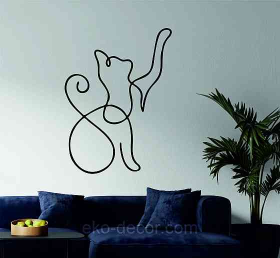 Декоративное настенное 3D Панно «Кот» Декор на стену с объемом Киев