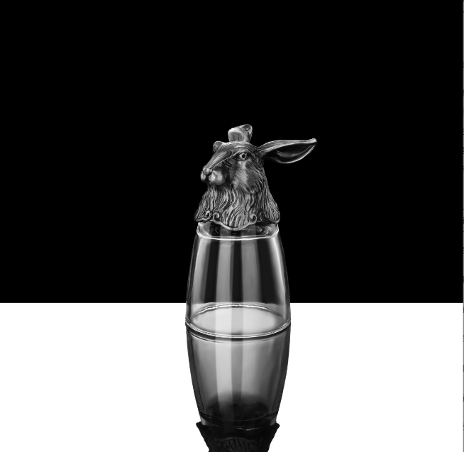 Набор рюмок Китайский гороскоп 30 мл х 12 шт Графин 300 мл в Кейсе Круглый бамбуковый Разнос Старое серебро Кременчуг - изображение 5