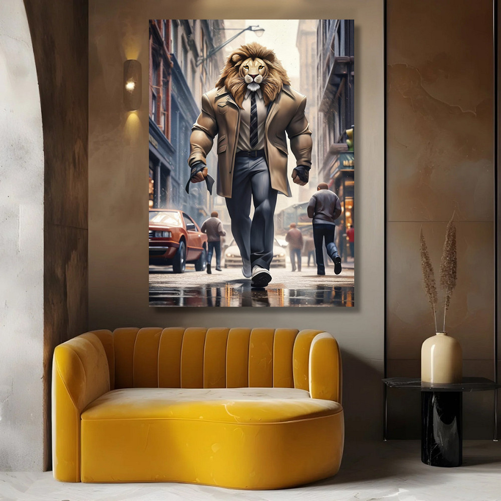Картина Холсті в спортзал  Лев  KLM_12 Киев - изображение 4