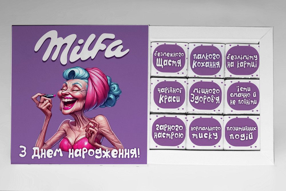 Шоколадный подарок на день рождения, набор шоколада имениннеце 