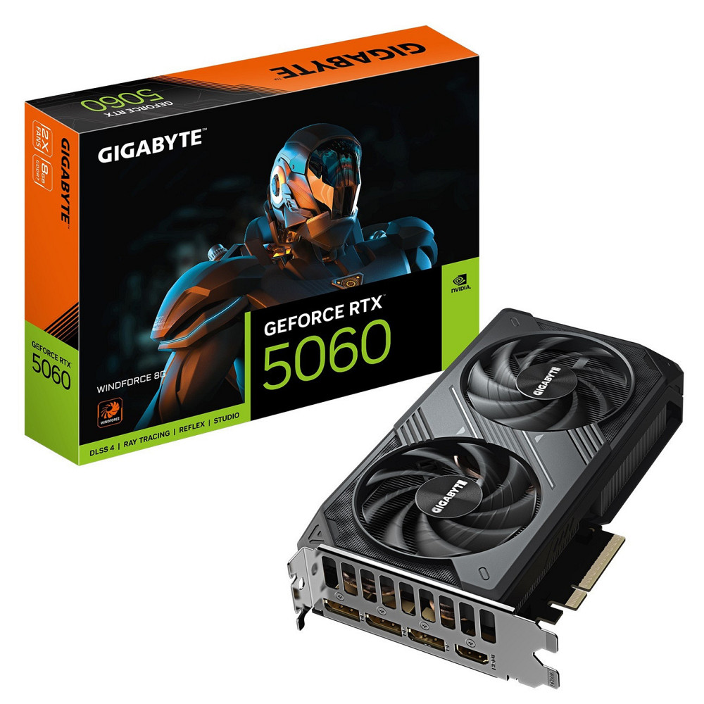 Відеокарта GF RTX 5060 8 GB GDDR7 Windforce Gigabyte (GV-N5060WF2-8GD) ( Black ) Харьков - изображение 10