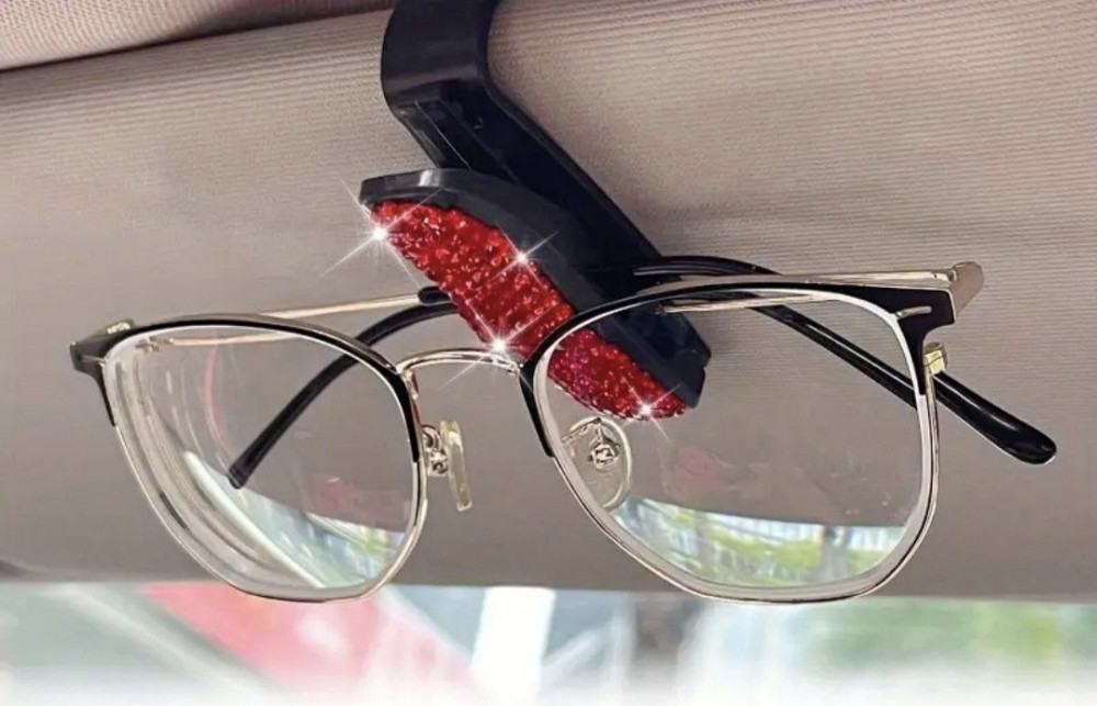 Тримач-кліпса для окулярів в авто Червоний Смела - изображение 2