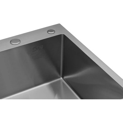 Мойка кухонная Kroner Geburstet-6350RHM (CV031321) Винница - изображение 10