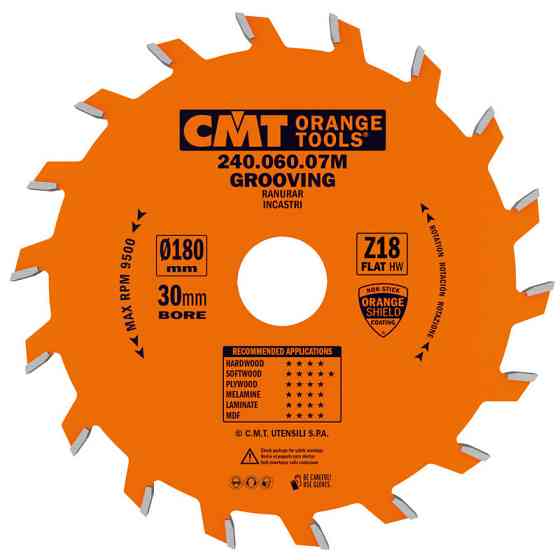 Пазовий пиляльний диск CMT 180x30x18z K6.0/3.0 (240.060.07M) Одеса