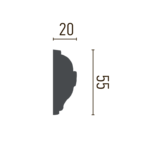 Молдинг полиуретановый с орнаментом Gaudi Decor CR 602 Днепр