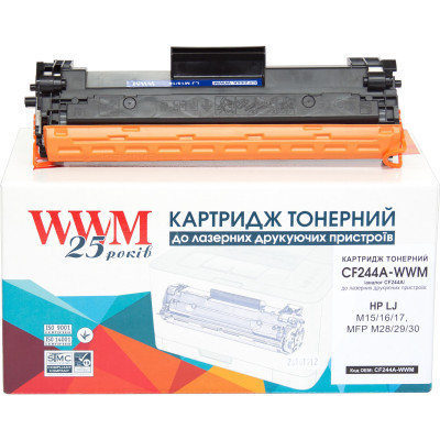 Картридж WWM для HP LJ M15/16/17, MFP M28/29/30/CF244A Black (CF244A-WWM) Винница - изображение 1