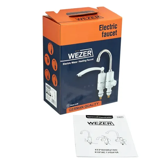 Проточный водонагреватель для кухни WEZER SDR-D05 белый Киев