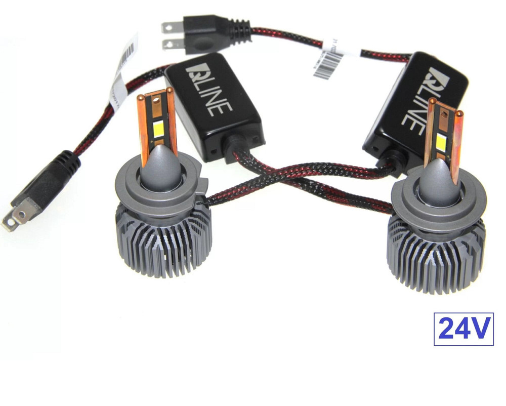 Комплект світлодіодних ламп QLine Ultra +200% H7 55W 6000K 24V (2 шт) Харків - фото 1