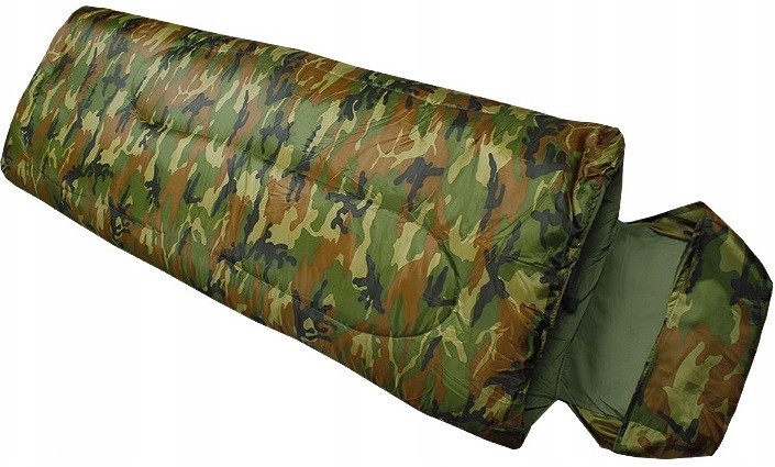 Туристичний Спальний мішок 185х75 см до 0 ° C градусів з чохлом Mil-Tec від Sturm "Pilot" (14101020) Woodland Нововолинськ - фото 4