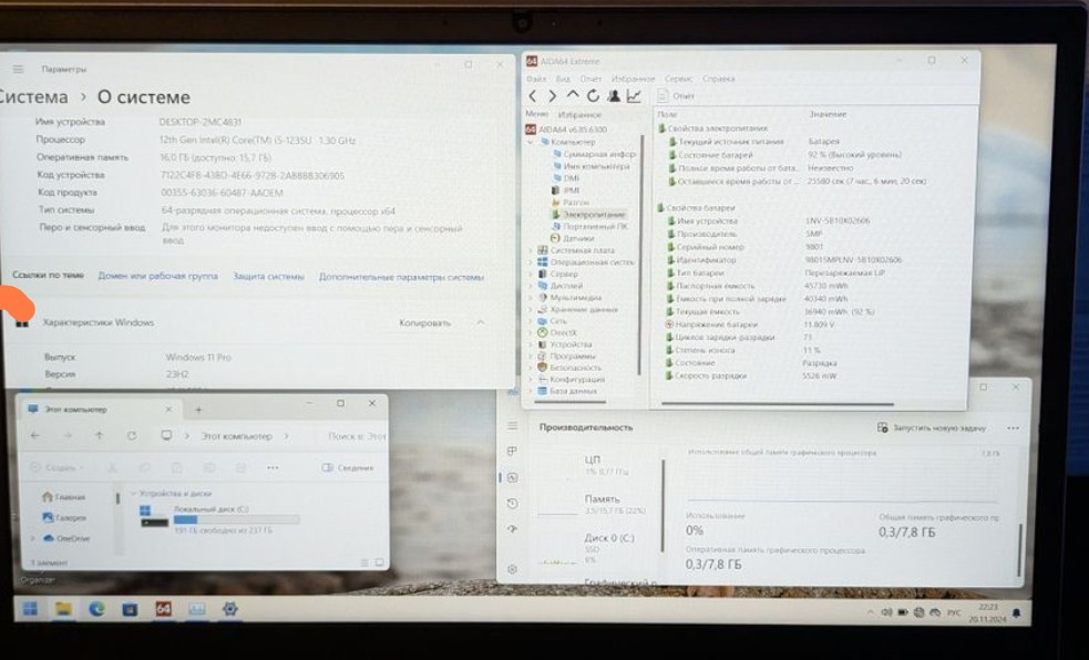 Ноутбук робоча ігрова станція Lenovo IdeaPad Gen 4 15.6" i5-1235U Київ - фото 5