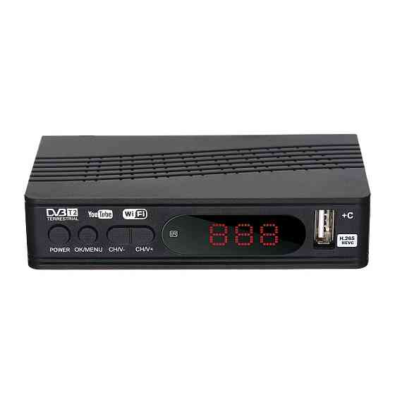 Цифровий тюнер з підтримкою wi-fi адаптера 5-12v + пульт, DVB T2 0967 / Приставка Т2 / Цифровий ресивер для тв Київ