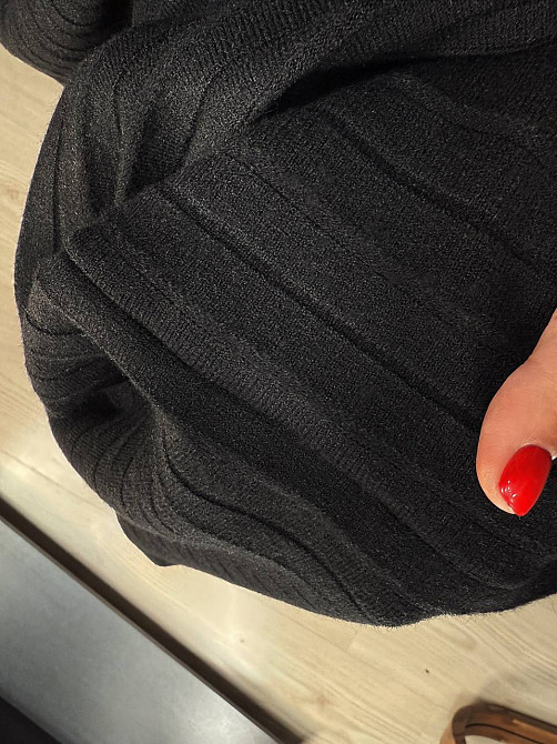 Спідниця жіноча Accorddream 62313 вʼязана пліссе міді на резинці, чорний, one size Київ - фото 7