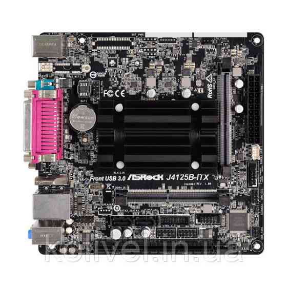ASRock J4125B-ITX (Quad-Core Celeron 2.7GHz, 2xDDR4 SoDIMM, VGA/HDMI, 1*PCIe, 2xSATAIII, miniITX) (J4125B-ITX) Киев