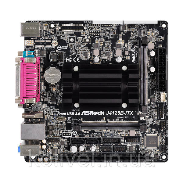 ASRock J4125B-ITX (Quad-Core Celeron 2.7GHz, 2xDDR4 SoDIMM, VGA/HDMI, 1*PCIe, 2xSATAIII, miniITX) (J4125B-ITX) Київ - фото 2