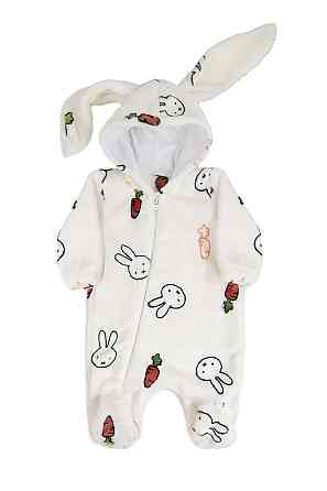 Комбинезон ясельный с ушками для малышей, топ Крохатушка одяг 62 Киев