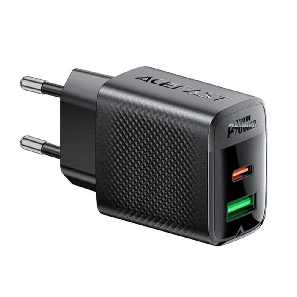 Мережевий зарядний пристрій ACEFAST A98 PD30W GaN (USB-C+USB-A) charger Black (6974316283263) Київ - фото 3