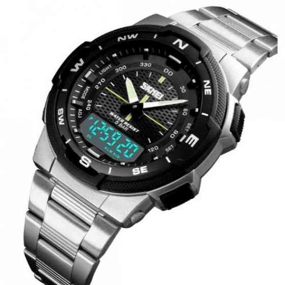 Мужские часы  Skmei 1370 Marshal Серебристые Киев