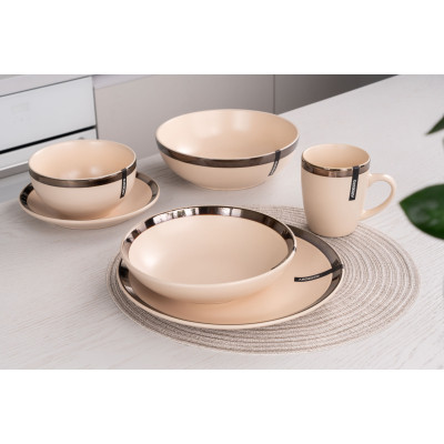 Тарілка Ardesto Liguria Soup 20 см Cream (AR2920LCC) Вінниця - фото 2